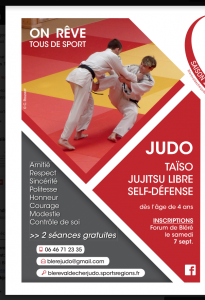 Inscriptions JUDO/TAISO/JUJITSU 2019